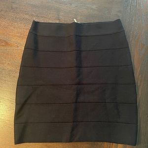 Black bodycon skirt